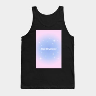 Positive Affirmation Aesthetic Pink and Purple Gradient Aura Tank Top